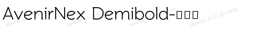 AvenirNex Demibold字体转换